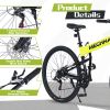 29" Folding Mountain Bike ,Suspension Fork,Aluminium Alloy Frame 21Speed Mountain Bike