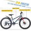 Mountain Bike for Girls and Boys Mountain 24 inch shimano 7-Speed bike