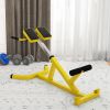 Soozier Roman Chair Back Extension Machine, Height Adjustable Hyperextension Bench with Dip Bars, Multi-Functional for Back, Core