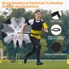 Speed Agility Training Equipment Set For Pro Beginner Including Cones Parachute Stakes Hurdles 19.68FT Ladder