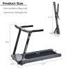 Folding Electric 3.5HP Treadmill Medium Running Machine Motorised Gym 330lb