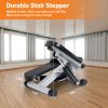 Stepper for Exercise Mini Fitness Stepper with 2 Resistance Bands LCD Monitor Max 330.7LBS Load Stair Stepper Quiet Stepper