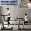 Treadmill with Desk Workstation & Adjustable Height, 300 LBS Weight Capacity, Folding Treadmill with Bluetooth Speaker