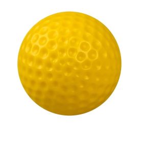 20pcs/pack Golf Hollow Practice Ball; Teaching Practice Ball (Color: Yellow - Pack Of 20)