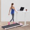 2 in 1 Under Desk Electric Treadmill 2.5HP;  with Bluetooth APP and speaker;  Remote Control;  Display;  Walking Jogging Running Machine Fitness Equip