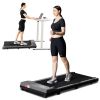 Under Desk Walking Mat Treadmill, Small Portable Office and Home Treadmill, Quiet and Lightweight Flatbed Treadmill with Remote Control