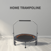 40/48" Foldable Mini Trampoline Max Load 330lbs/440lbs, Fitness Rebounder with Adjustable Foam Handle