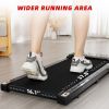 Under Desk Walking Mat Treadmill, Small Portable Office and Home Treadmill, Quiet and Lightweight Flatbed Treadmill with Remote Control