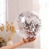 Inflatable Beach Ball; 16/24 In Pool Toys Balls; Giant Confetti Glitters Inflatable Clear Water Ball; Swimming Pool Water Beach Toys Outdoor; Summer B