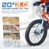 20 Inch Kids Bicycles , Fat Tire Mountain Bike for Boys and Girls Age 5 + Years ,Dual-Disc Brake,Shimano 7-Speed ,Kids Beach and Snow Bicycle